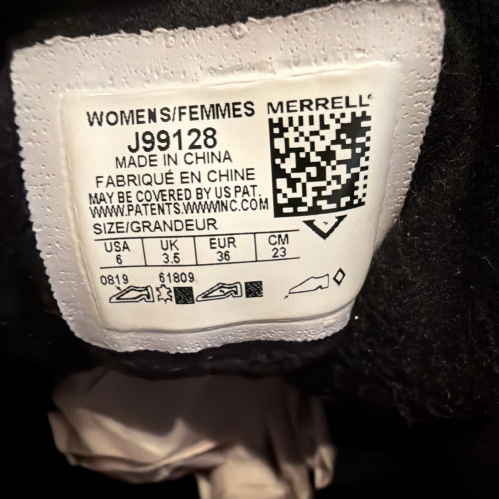 Merrell Women’s Sz 6 Approach Tall Waterproof Leather Quilted Black Boots J99128 - Picture 5 of 10